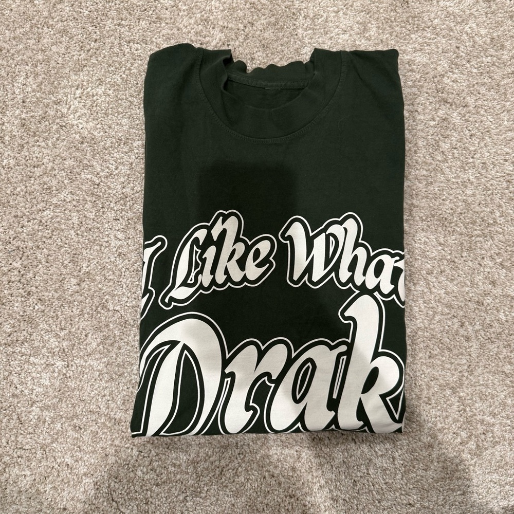 I Like What Drake Likes It’s All A Blur Tour Green Oversized Fold T-Shirt